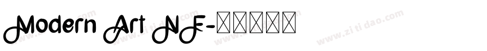 Modern Art NF字体转换